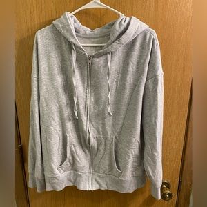 Grey Zip Sweatershirt